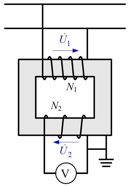 Potential transformer schematic diagram Potential transformer schematic diagram